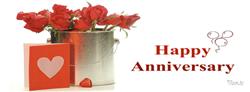 happy anniversary red rose bouquet fb cover