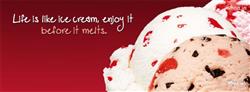life is like ice cream enjoy it before it melts fb cover