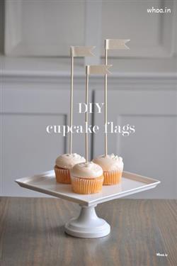 simple diy cupcake flag