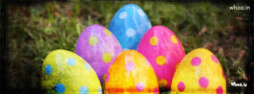 Colorful Easter Eggs Timeline Cover