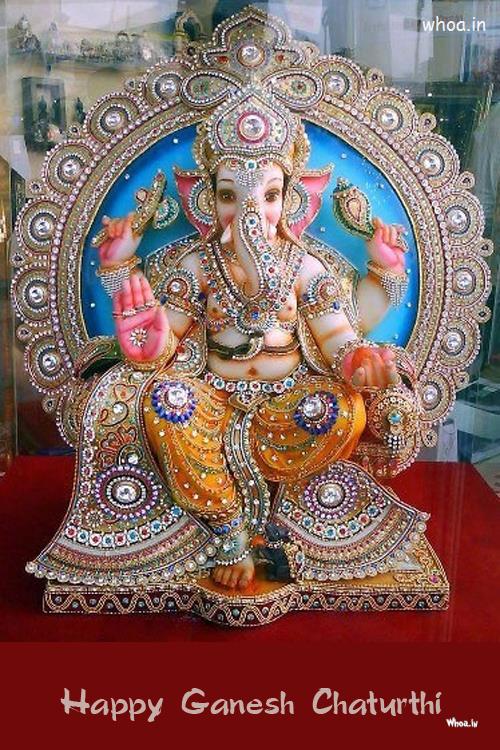 Happy Ganesh Chaturthi Creative Statue