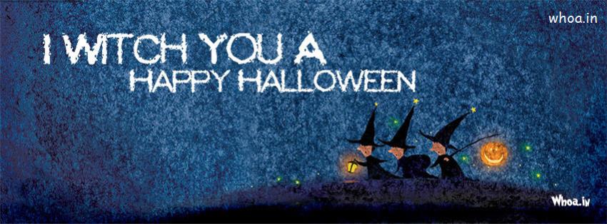 I Wish You A Happy Halloween Fb Cover