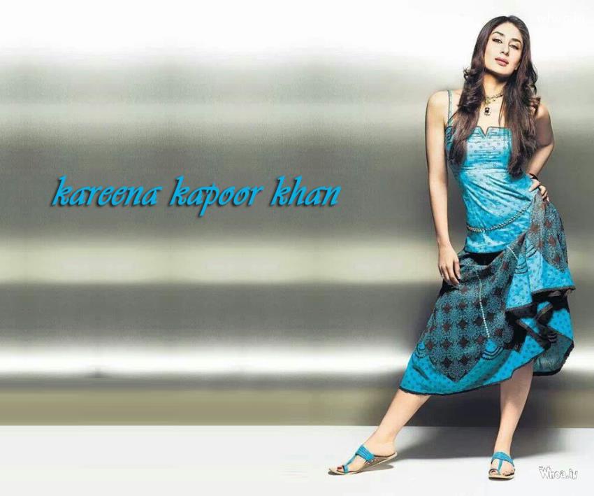Kareena Kapoor In Sky Blue Dress