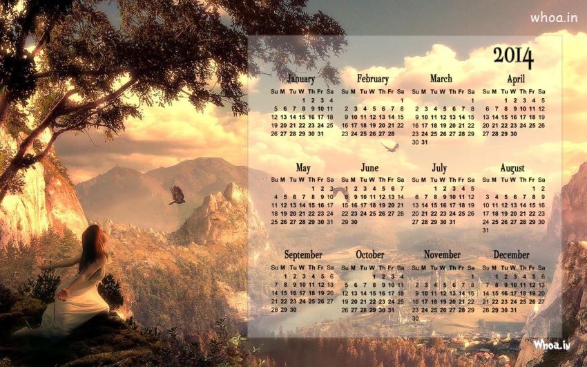 Calendar 2014 Beautiful Naturally Hd Wallpaper