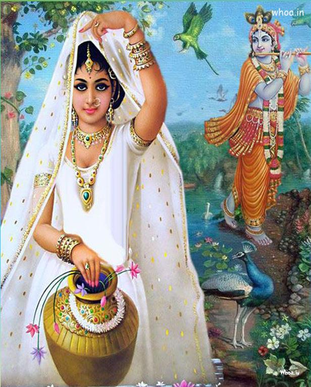 Krishna And Beautiful Radha Wallpaper
