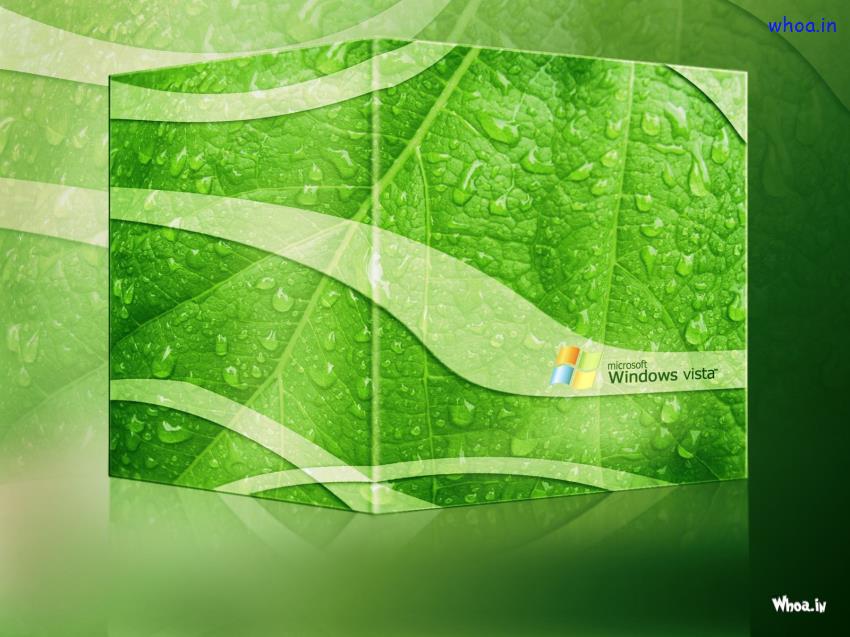 Microsoft Windows Vista Green Wallpaper