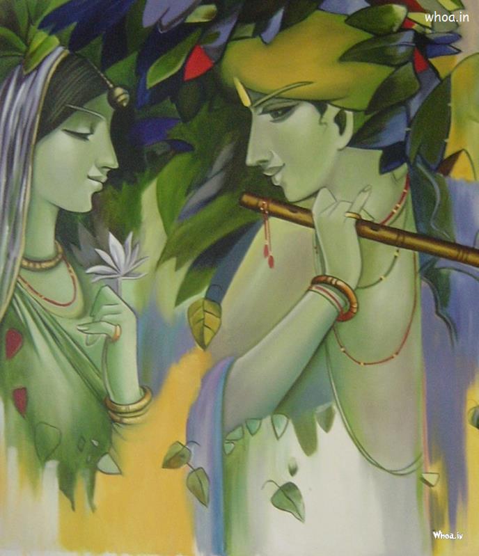 Radha And Krishna Painting #1