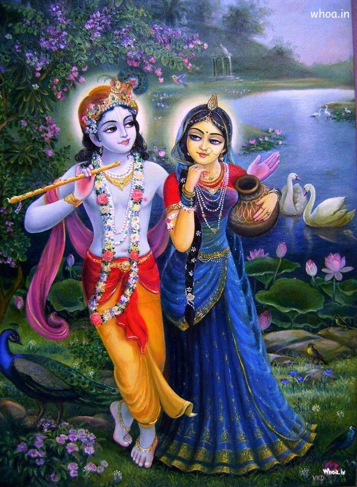 Radha Going To Fill Water With Krishna
