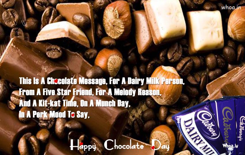 Happy Chocolate Day Celebrated With Different Chocolate Nut
