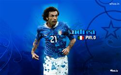 Andrea Pirlo Blue Background Wallpaper 