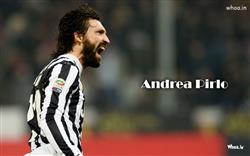 Andrea Pirlo Roaring During Match Wallpaper 