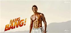 Bang Bang Bollywood Film 2014 Movie Poster with Hrithik Roshan Stylish Body Shape