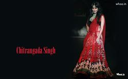 Beautiful Chitrangada Singh in Red Saree HD