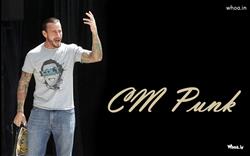 CM Punk in White T-Shirt Wallpaper