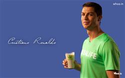 Cristiano Ronaldo Drinking Milk