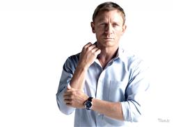 Daniel Craig with White Background Wallpaper