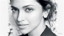 Deepika Padukone Black and White Face Closeup Wallpaper