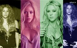 Diffrent Images of Shakira posing for the camera