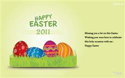 Easter Greetings With Missing You Quote