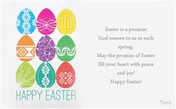 Easter Greetings in White Background And Quote Wallpaper 