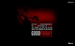 Good Friday Wallpaper With Black and Red Background Wallpaper 