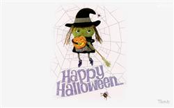 Happy Halloween with Black Doll Clipart HD Wallpaper