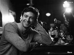 Hugh Jackman Cute Smile with Black and White Photoshoot