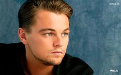 Leonardo DiCaprio in Black Suit and Stylish Hair Style Wallpaper