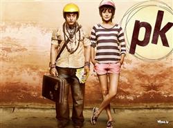 PK Move Poster with anushka sharma and Aamir Khan