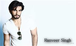 Ranveer Singh White T-shirt with White Background Photoshoot