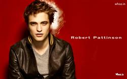 Robert Pattinson Red Background Wallpaper 
