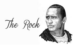 The Rock Sketch Wallpaper