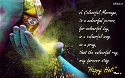 Happy Holi Greetings Colorful Message To A Colorful Person