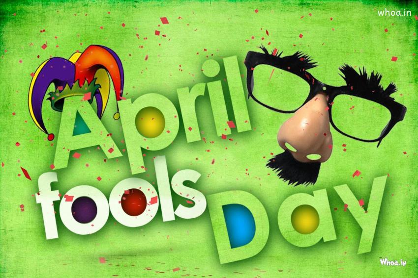 April Fools Day With Green Background HD Wallpaper
