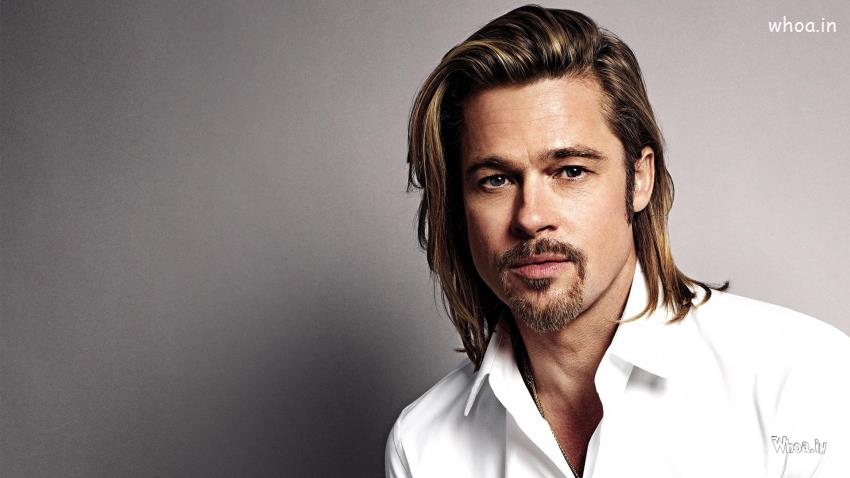 Brad Pitt Stylish Hair Style Photoshoot