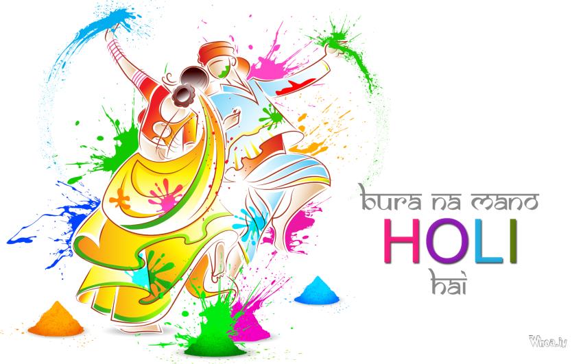 Bura Na Mano Aaj Holi Hai With Colorful HD Wallpaper