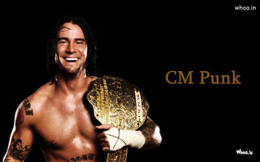 CM Punk With Belt Wallpaper HD