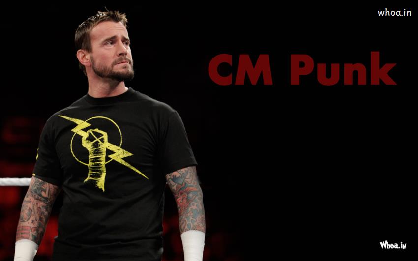CM Punk In T-Shirt Wallpaper