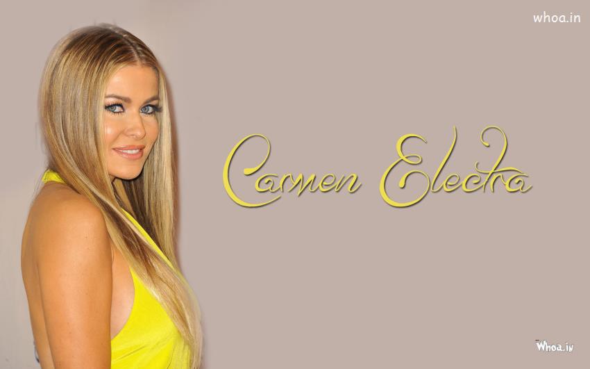 Carmen Electra In Yellow Outfits