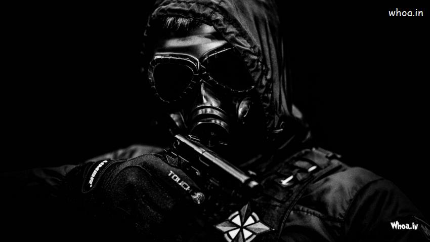 Counter Strike Black Men With Black Background HD Wallpaper
