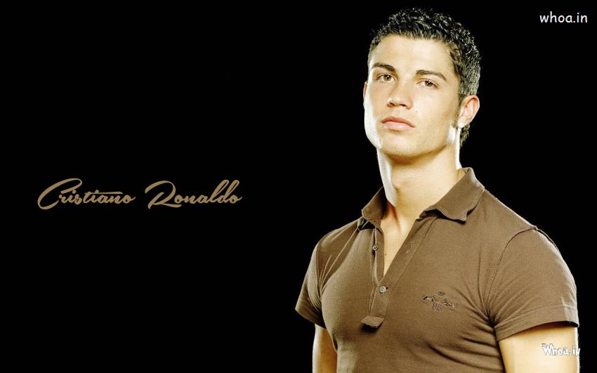 Cristiano Ronaldo In Brown T-Shirt