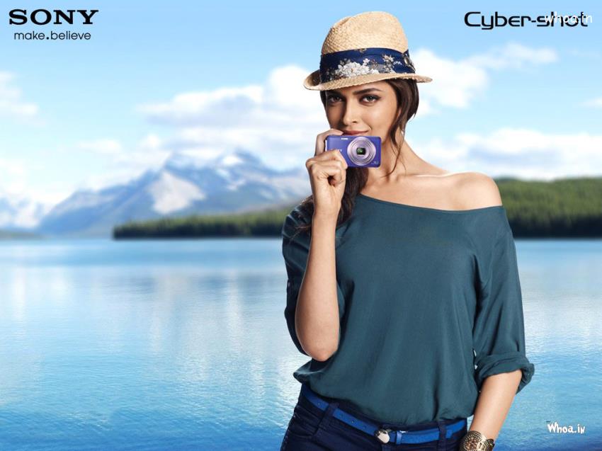 Deepika Padukone Sony Sybershot Add With Natural Background