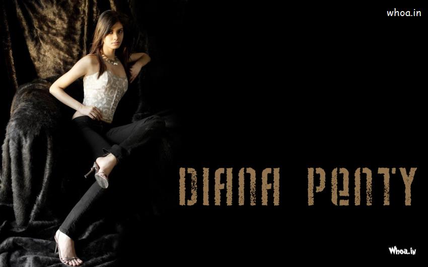 Diana Penty Possing On Sofa