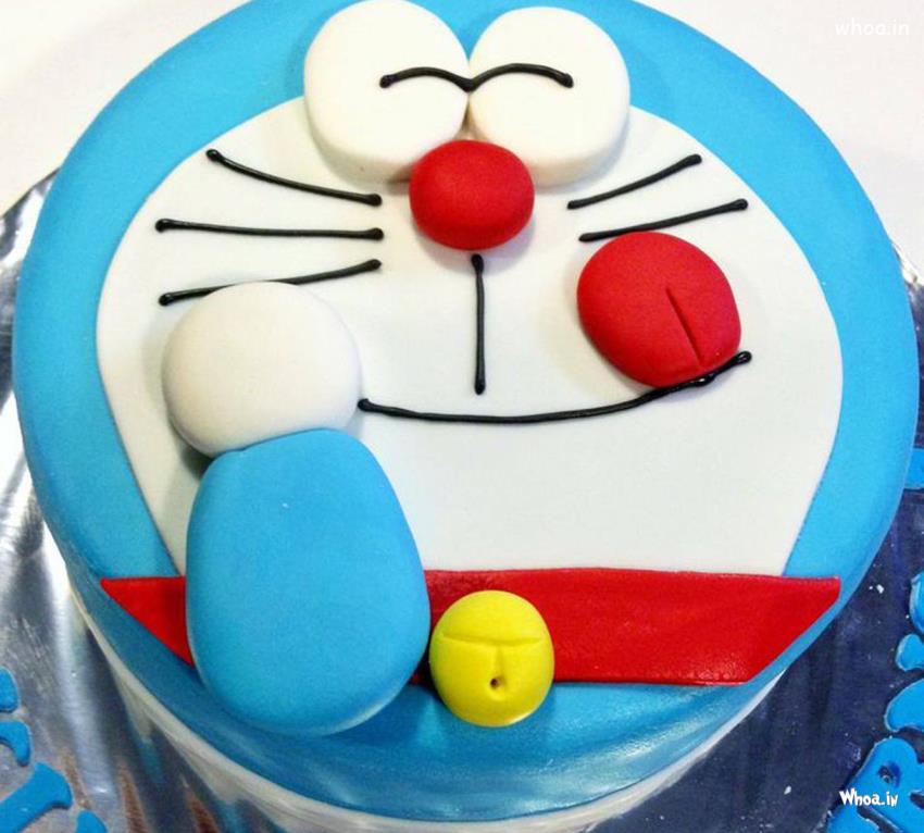 Doraemon Birthday Cake HD Wallpaper