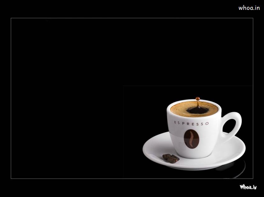 Espresso Coffee Dark Background Wallpaper