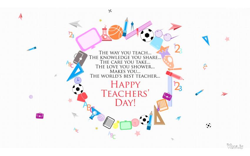 For The THE WORLD's BEST TEACHER, Happy Teacher Day Image
