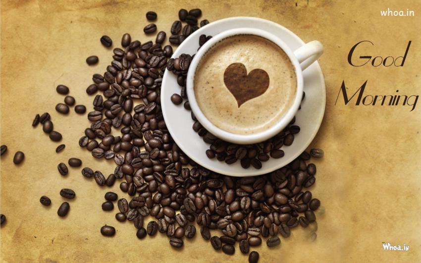 Good Morning With Coffee Heart