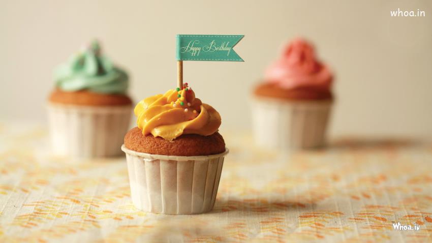 Happy Birthday 3 Cake HD Wallpaper