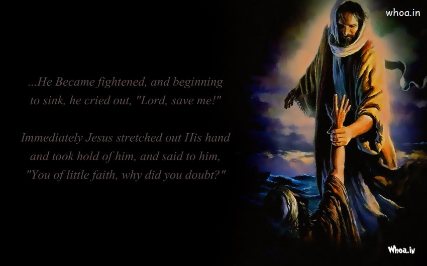 Jesus Christ Stretched Out Stranger Hand HD Wallpaper