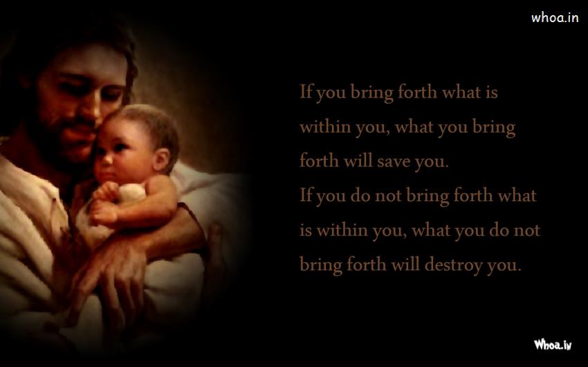 Jesus Christ Get A Baby With Quotes HD Wallpaper